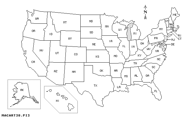 Us Map Labeled